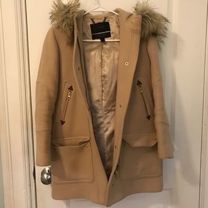J.Crew Camel Chateau Parka 00P